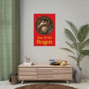 Year of the Dragon Red Posters