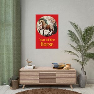 Year of the Horse Red Posters