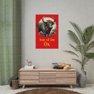 Year of the Ox Red Posters