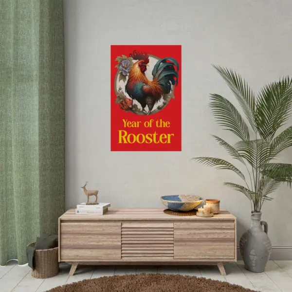 Year of the Rooster Red Posters