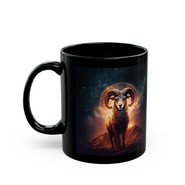 Black Aries Rabbit Mug - Image 4
