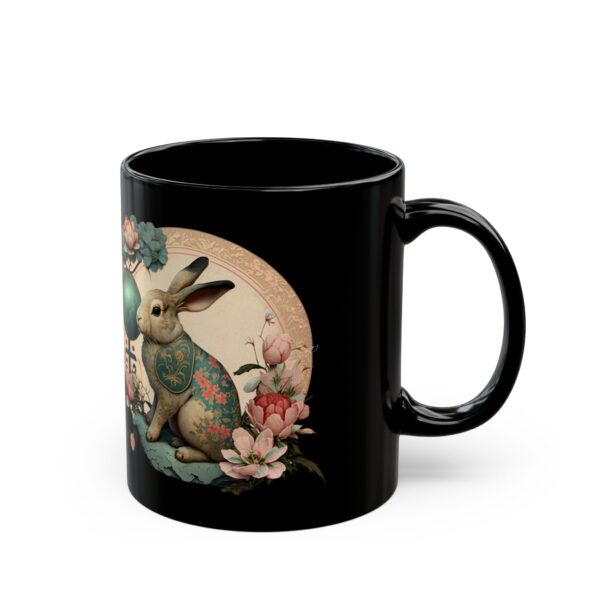 Black Aries Rabbit Mug - Image 3