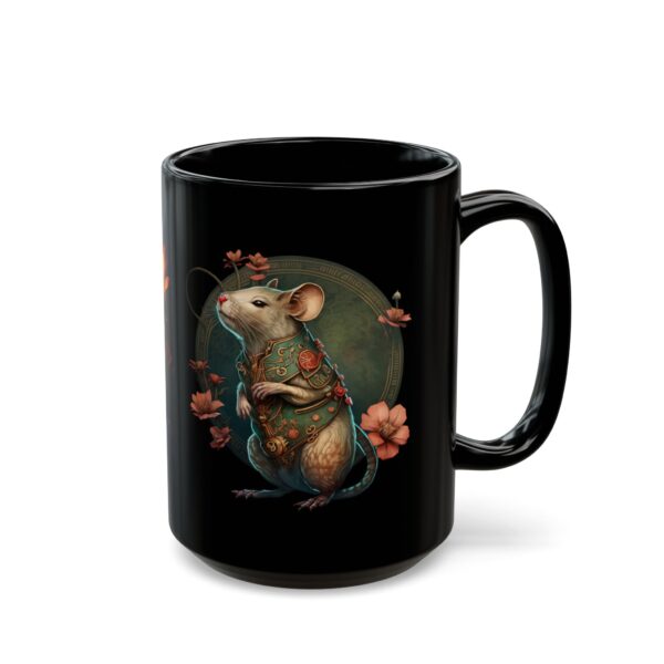 Black Leo Rat Mug - Image 5
