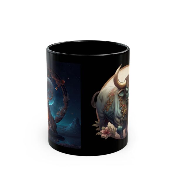 Black Sagittarius Ox Mug - Image 2