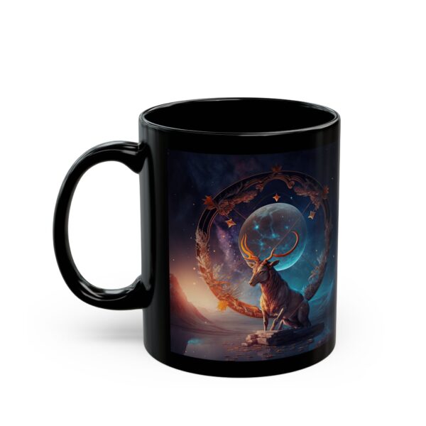 Black Sagittarius Ox Mug - Image 3