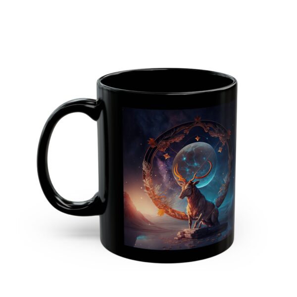 Black Sagittarius Rabbit Mug - Image 3