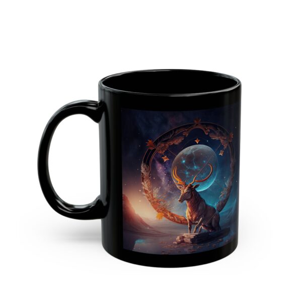 Black Sagittarius Pig Mug - Image 3