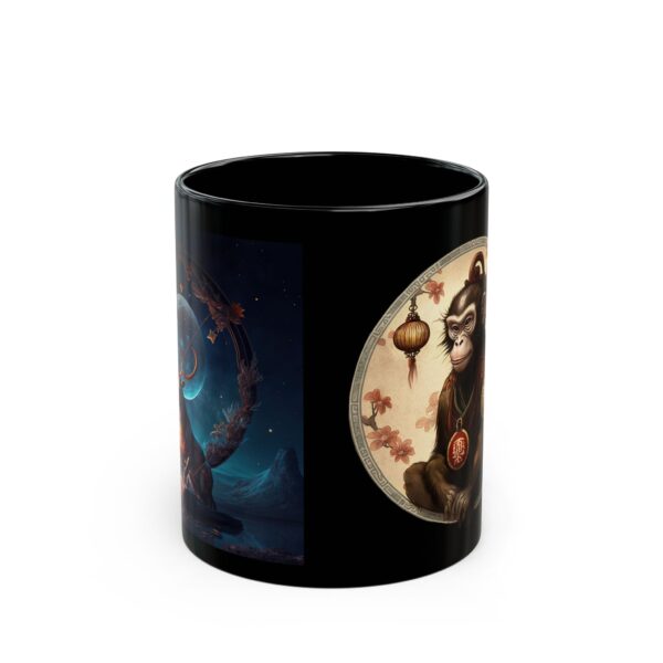 Black Sagittarius Monkey Mug - Image 2