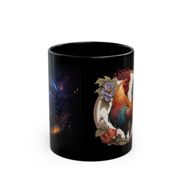 Black Scorpio Rooster Mug - Image 2