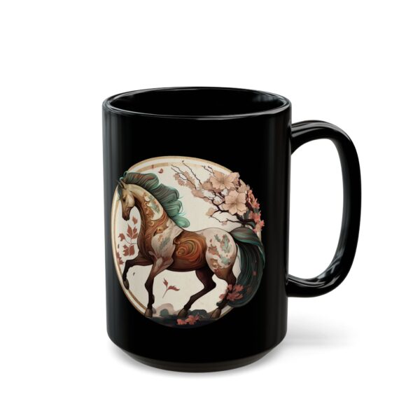 Black Scorpio Horse Mug - Image 5