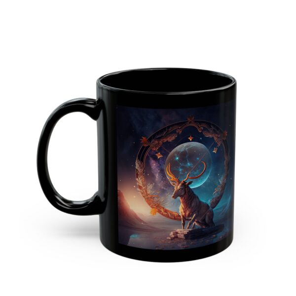 Black Sagittarius Rooster Mug - Image 3