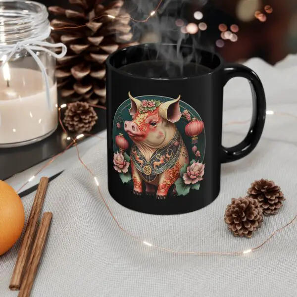 scorpio pig mug
