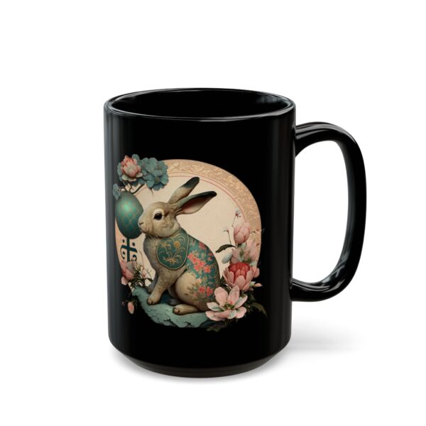 Black Sagittarius Rabbit Mug - Image 5