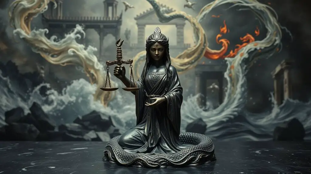 Libra Snake in crisis